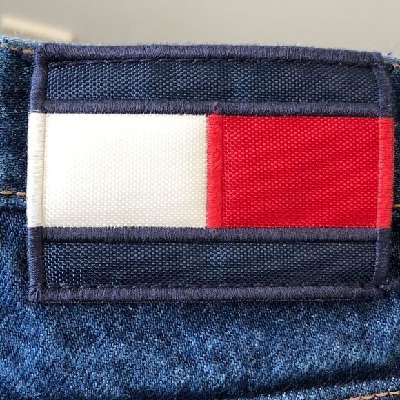 Tommy Hilfiger Vintage Women's Straight Blue Dark Denim Jean size 12 - Picture 8 of 12